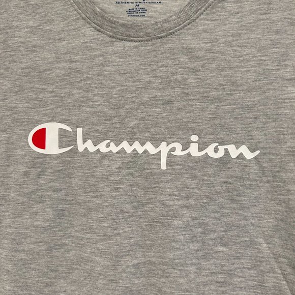 Champion Gray shirt with Champion logo - Picture 3 of 8